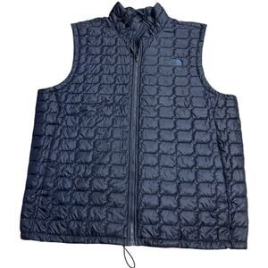 North Face Quilted Vest Puffer Thermoball Full Zip Mens Sz XL Gorpcore TNF Blue